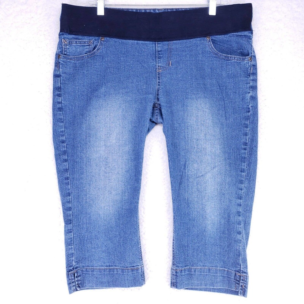 Sweetheart Maternity Blue Jeans Womens Size L Mid Rise Denim Casual Pants